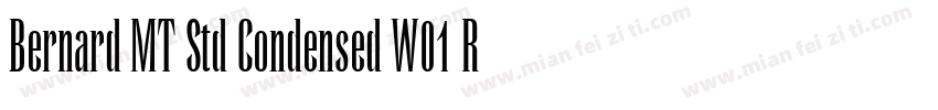 Bernard MT Std Condensed W01 Rg字体转换
